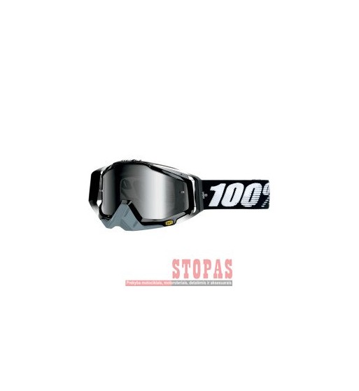 100% Akiniai  RACECRAFT ABYSS BLACK OFFROAD
