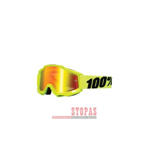 100% Akiniai ACCURI FLUO YELLOW OFFROAD