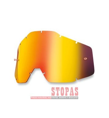 100 % STIKLIUKAS AKINIAMS MIRROR RED REPLACEMENT