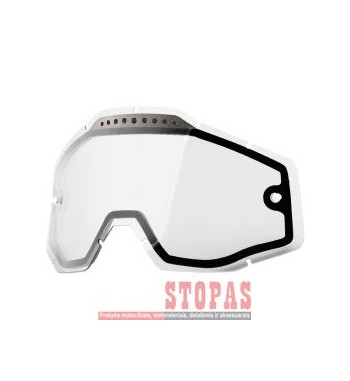 100 % STIKLIUKAS AKINIAMS CLEAR VENTED DUAL REPLACEMENT 
