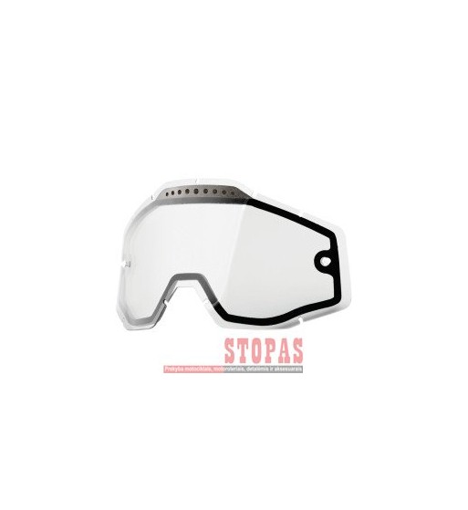 100 % STIKLIUKAS AKINIAMS CLEAR VENTED DUAL REPLACEMENT 