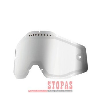 100 % STIKLIUKAS AKINIAMS MIRROR SILVER VENTED DUAL REPLACEMENT 
