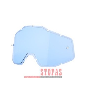 100 % STIKLIUKAS AKINIAMS BLUE ANTI-FOG INJECTED REPLACEMENT
