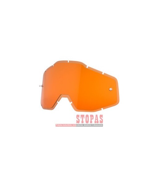100 % STIKLIUKAS AKINIAMS HD PERSIMMON ANTI-FOG INJECTED REPLACEMENT 