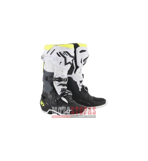 ALPINESTARS BATAI TECH 10 BK/WT/YLW 8