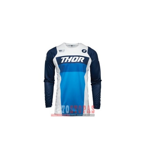 THOR marškiniai JRSY PULSE RACER WH/NV SM