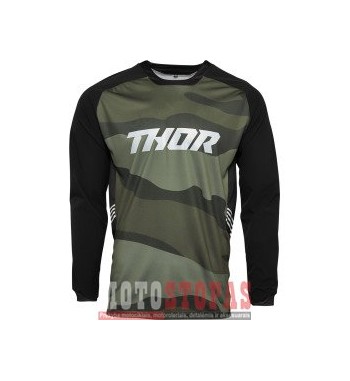 THOR marškinėliai  JERSEY TERRAIN GN CAMO SM