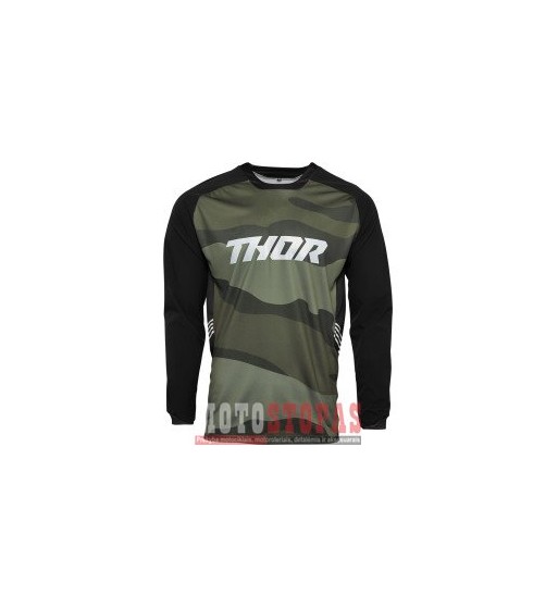 THOR marškinėliai  JERSEY TERRAIN GN CAMO SM
