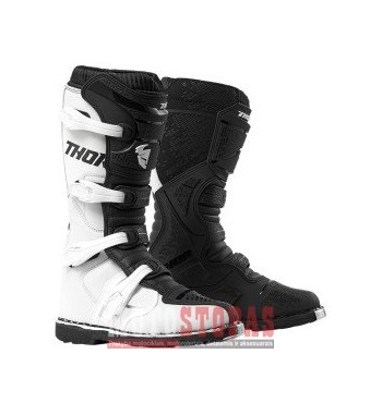 THOR BLITZ XP S9 OFFROAD BOOTS WHITE/BLACK