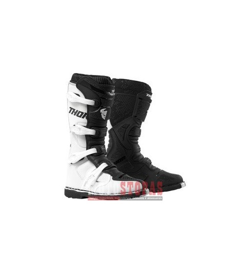 THOR BLITZ XP S9 OFFROAD BOOTS WHITE/BLACK