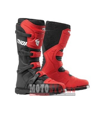  THOR BLITZ XP S9 OFFROAD BOOTS RED/BLACK