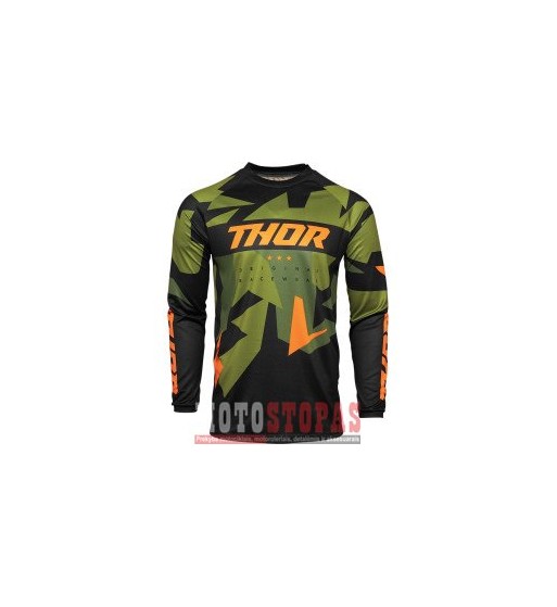 THOR marškinėliai  JRSY SCT YTHWAR GN/OR