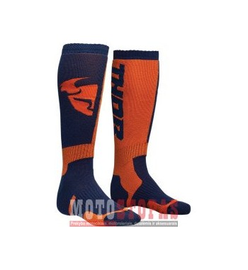 THOR kojinės YOUTH MX S8Y SOCK NAVY/ORANGE ONE SIZE