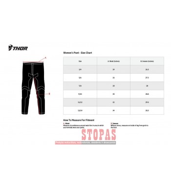 THOR Women's kelnės Pulse Racer 